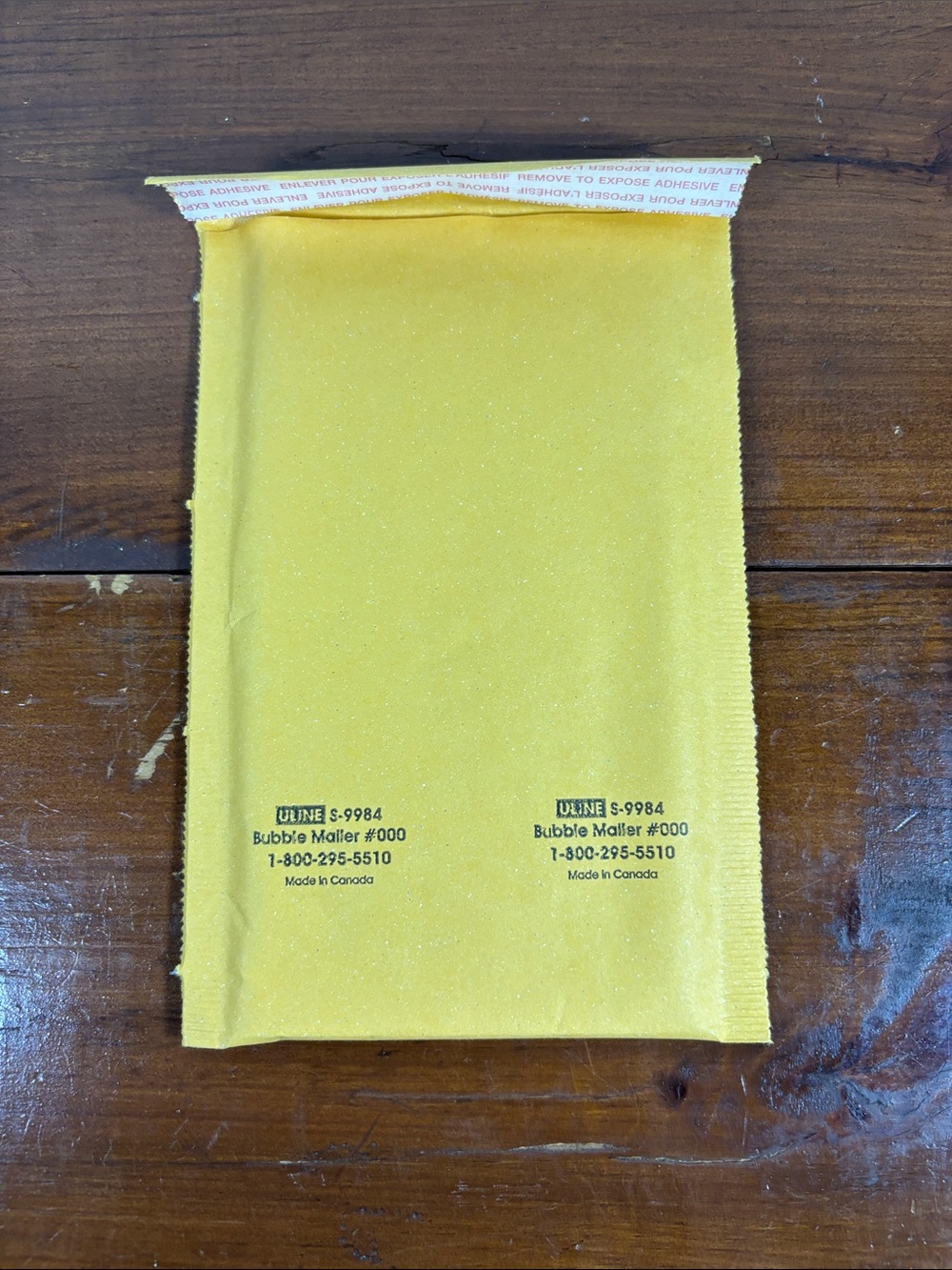 Uline Yellow Bubble Mailer #000 - Padded Envelope 5X7 inch  Lot of 70 Small Size
